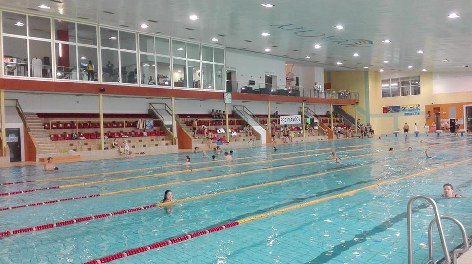 50-metrový bazén v AquaCity Poprad.