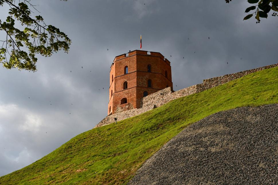 Gediminasova bašta je jediným pozostatkom Horného hradu, ktorý tu kedysi stával. Bol založený v roku 1323 veľkokniežaťom Gediminasom, počas ktorého sa stala Litva mocným štátom a Vilnius hlavným mestom.