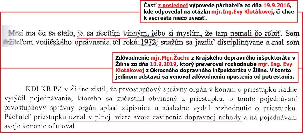 Výpoveď páchateľa a ako ju prezentoval kontrolný orgán polície