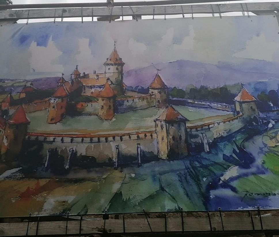 maľba hradu