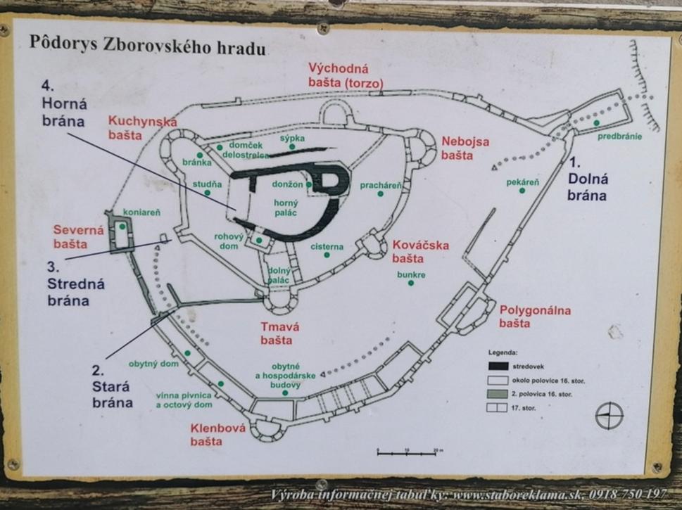 pôdorys hradu