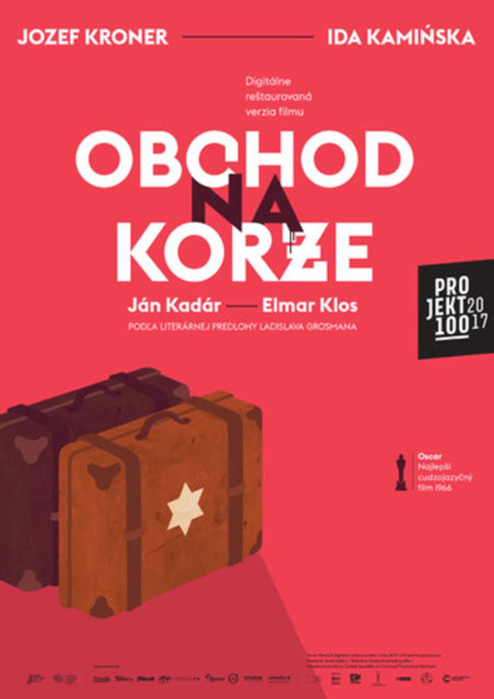 • Plagát na film Obchod na korze - prehliadka Projekt 100 - 2017. •