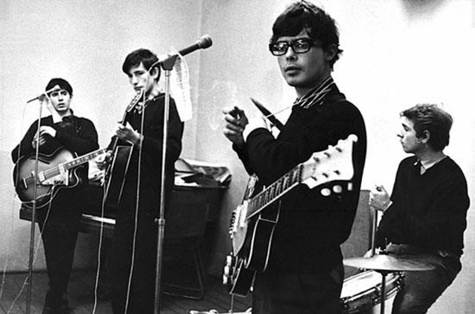 The Beatmen (1966). Zľava: Marián Bednár, Dežo Ursiny, Miro Bedrik, Peter Petro.