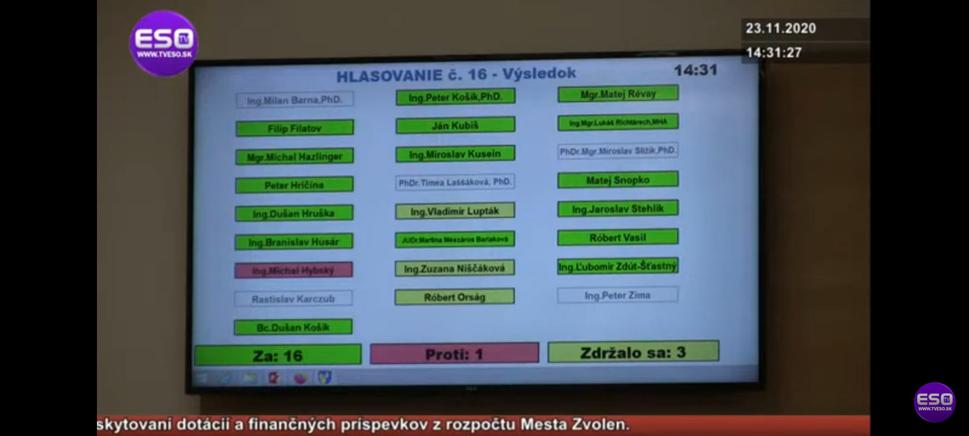 Takto sa hlasovalo...