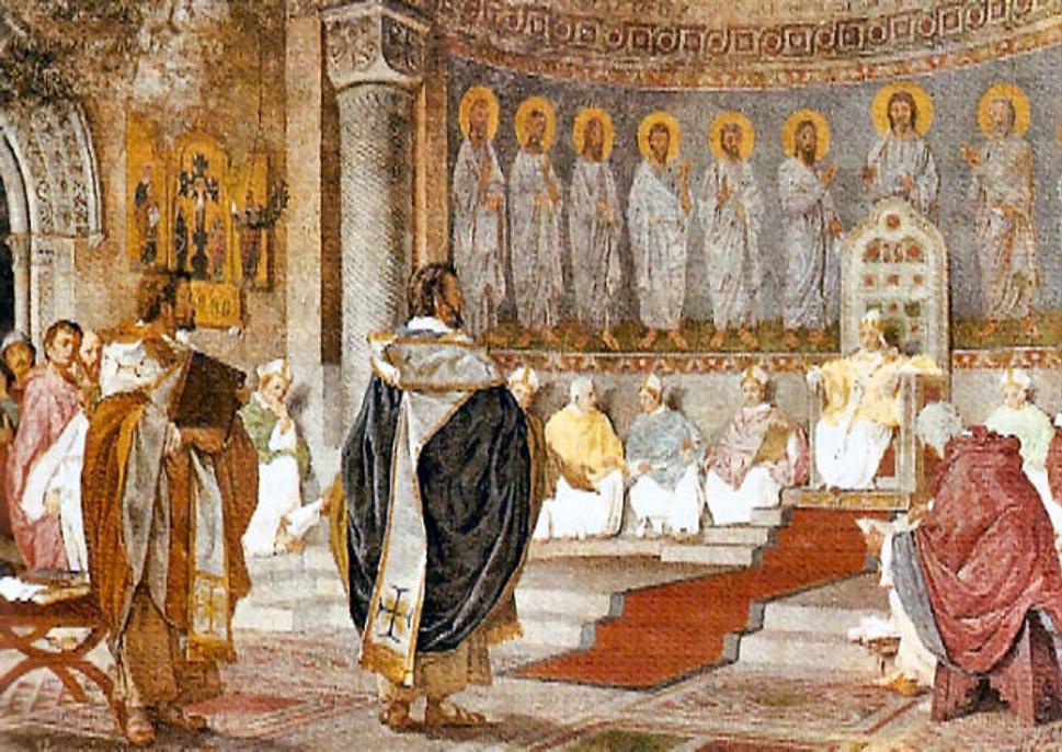 Sv. Cyril a Metod u pápeža Hadriána II.