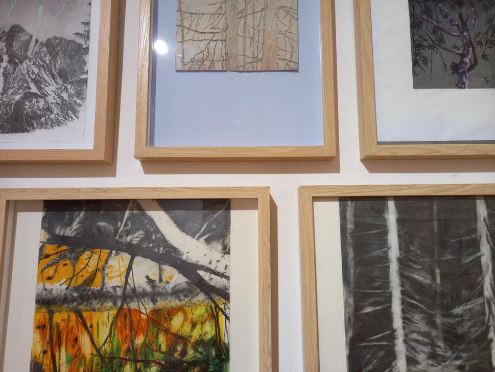 Detail exponovaných umeleckých diel