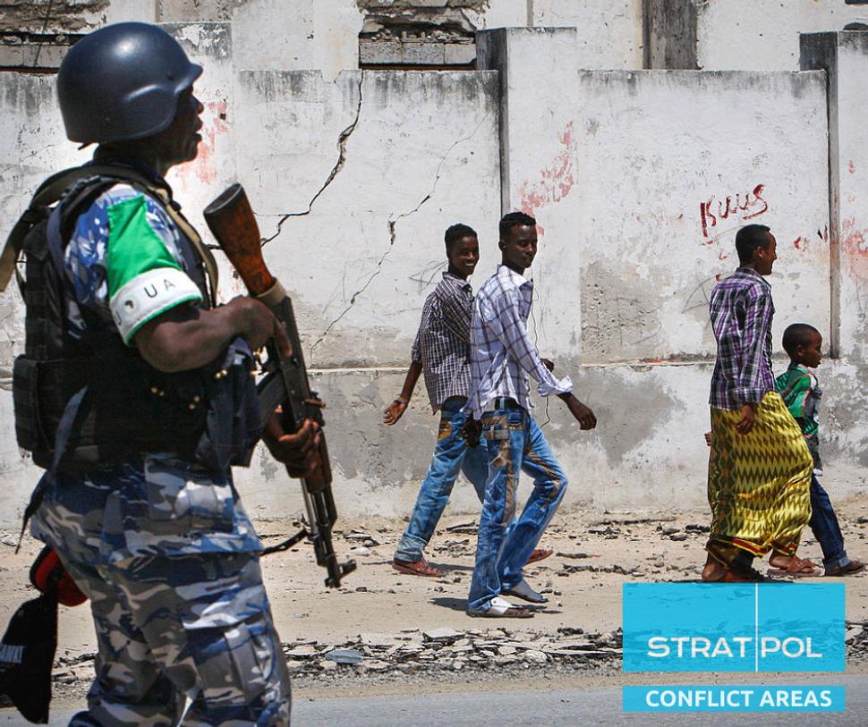Somálski obyvatelia v hlavnom meste. (Zdroj : Flickr / AMISOM Public Information)