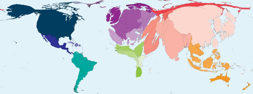 Zdroj: worldmapper.org CC BY-NC-SA 4.0