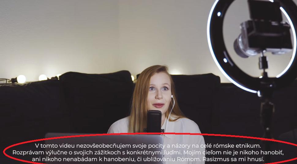 A pritom stačilo začať "nie som rasistka, ale...."