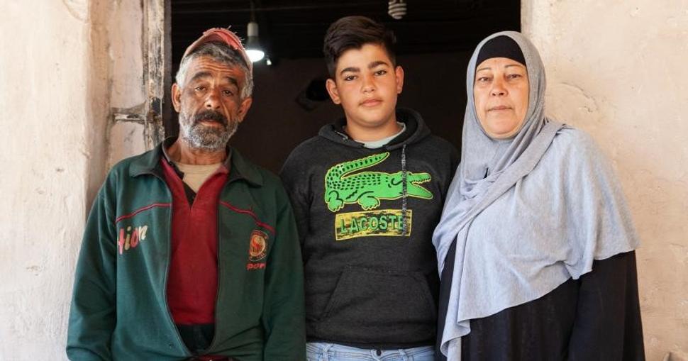 Mohammad Ali Abdallah s manželkou Fadiou a synom Hadim.