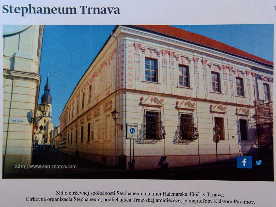 Podľa honosnej historickej budovy bývalého Seminára sv. Štefana sa dá usudzovať, že majiteľ kláštora, cirkevná spoločnosť Stephaneum, finančnou núdzou netrpí.