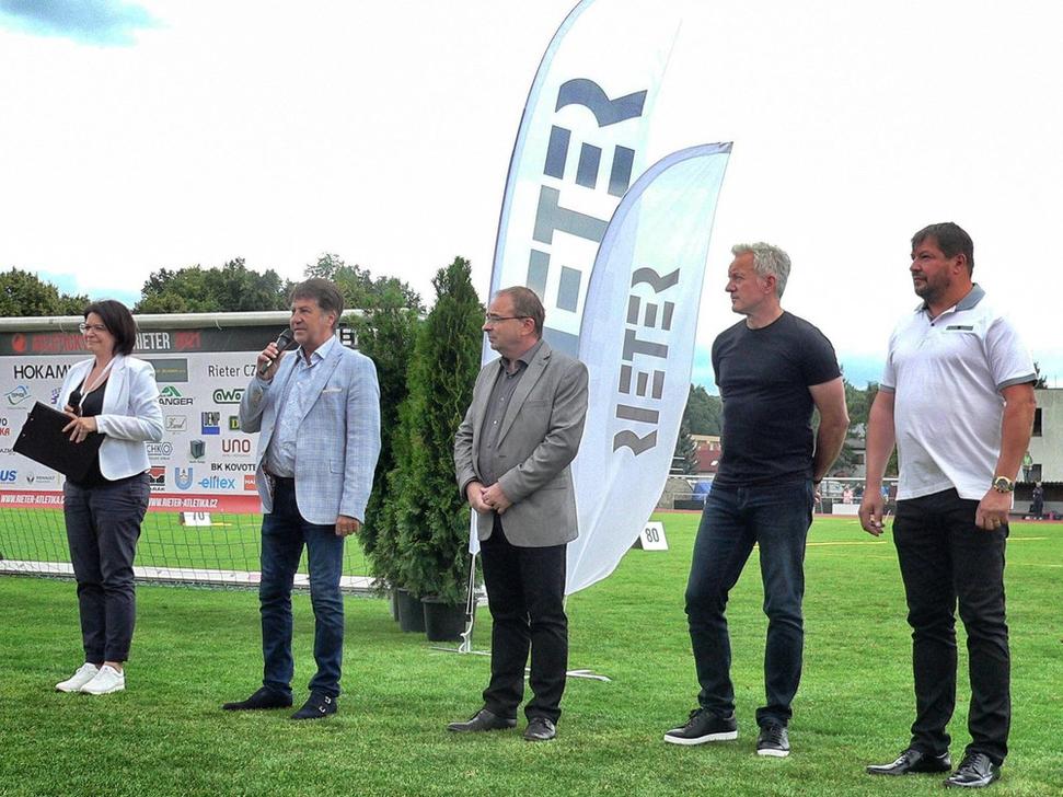 slavnostní zahájení atletického mítinku RIETER
