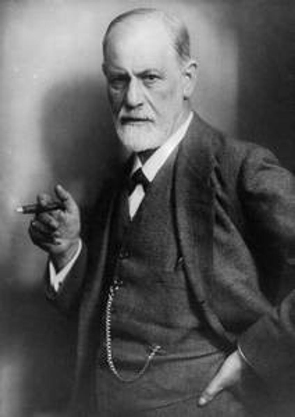 Sigmund Freud (s neodmysliteľnou cigarou)