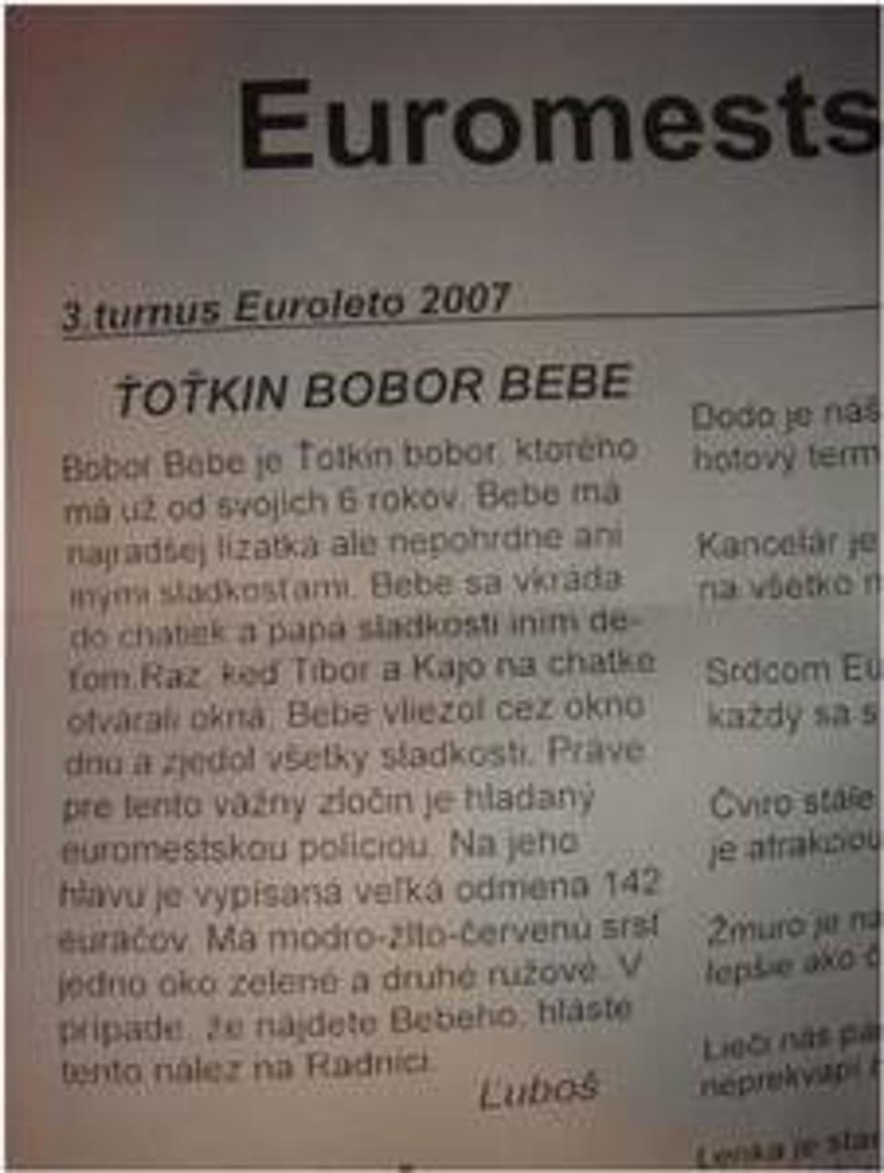 Euromestský občasník