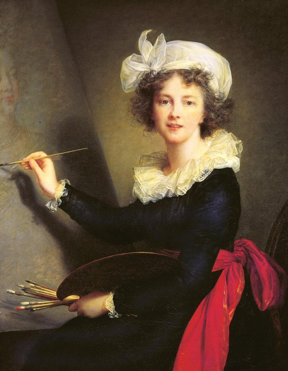 Autoportrét Élisabeth Louise Vigée Le Brun, ktorý namaľovala krátko po príchode do talianskeho exilu r. 1790. Zobrazila sa, ako maľuje kráľovnú Máriu Antoinettu, čím potvrdzovala ich spriaznenosť, ale aj dôveru vo vlastné sily živiť sa ako maliarka.