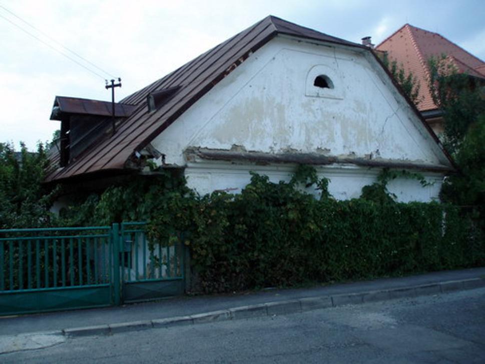 Tradičný typ domu v Kudlovciach...