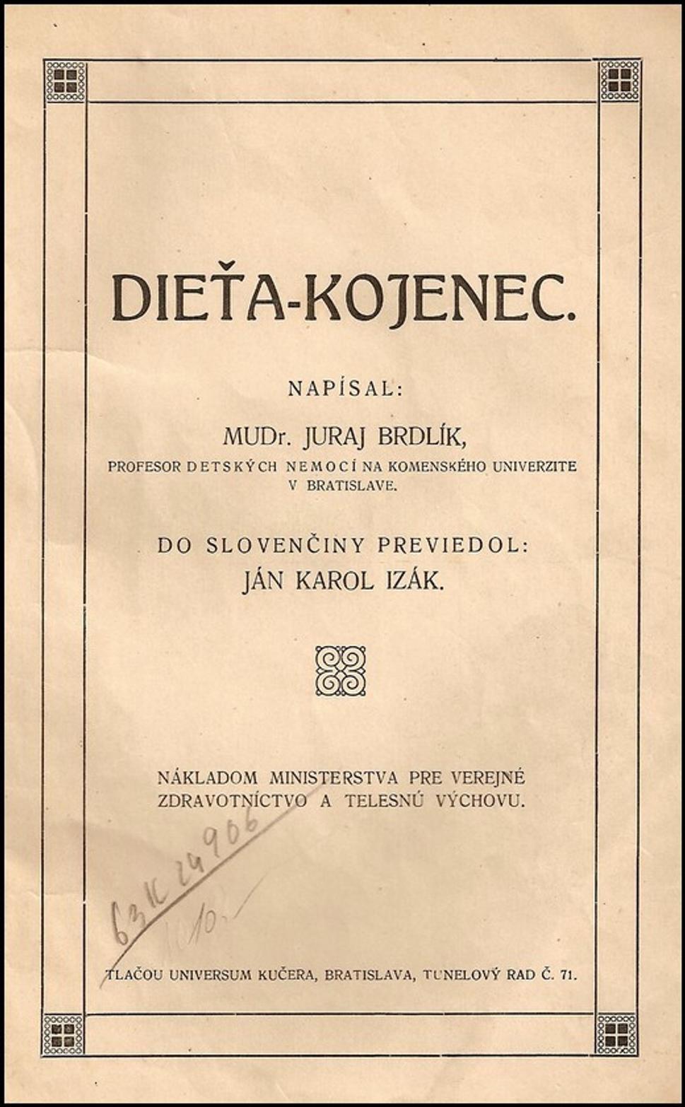 dieťa - kojenec