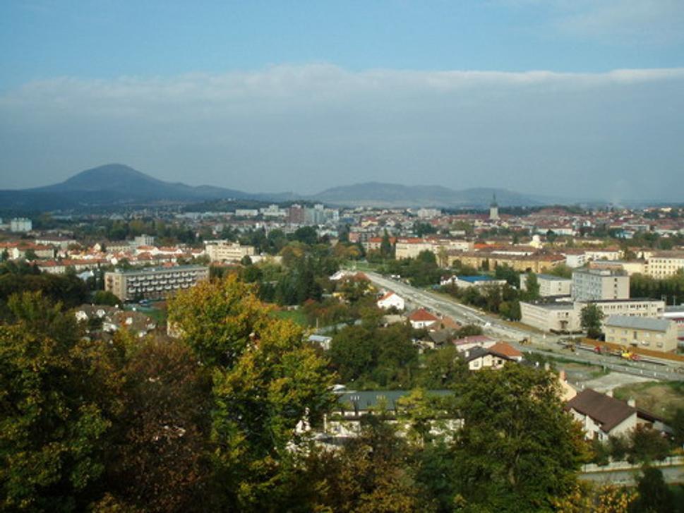 Pohľad na hlavnú časť mesta Prešov...