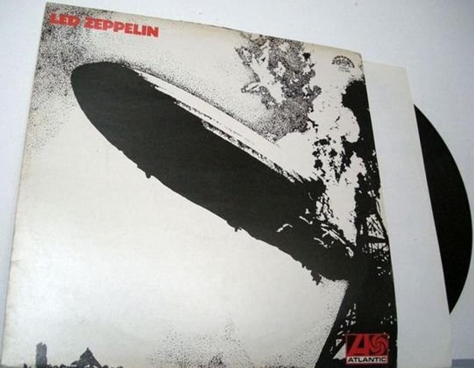 Predná strana LP platne Led Zeppelin I vydaná v Československu 1982