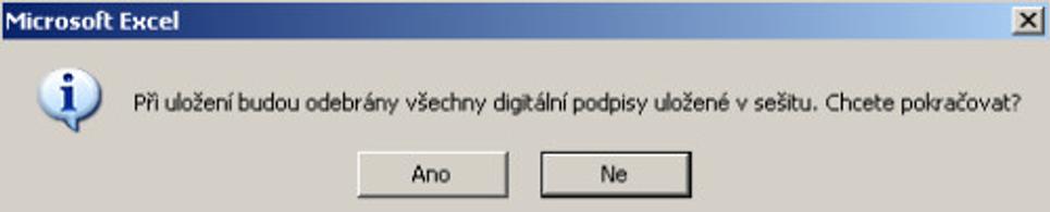 Odstránenie podpisu po uložení