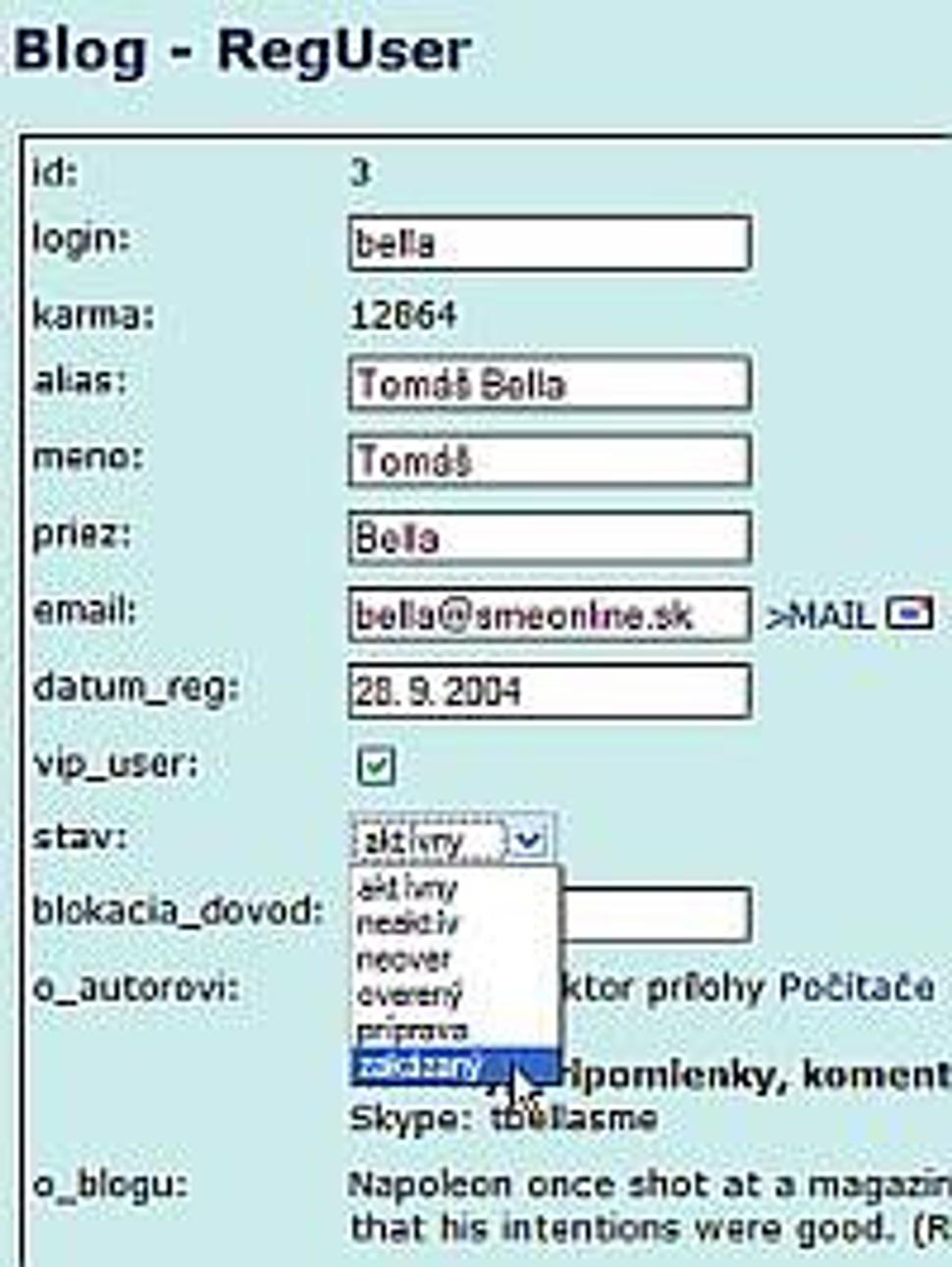 Zrusenie blogu