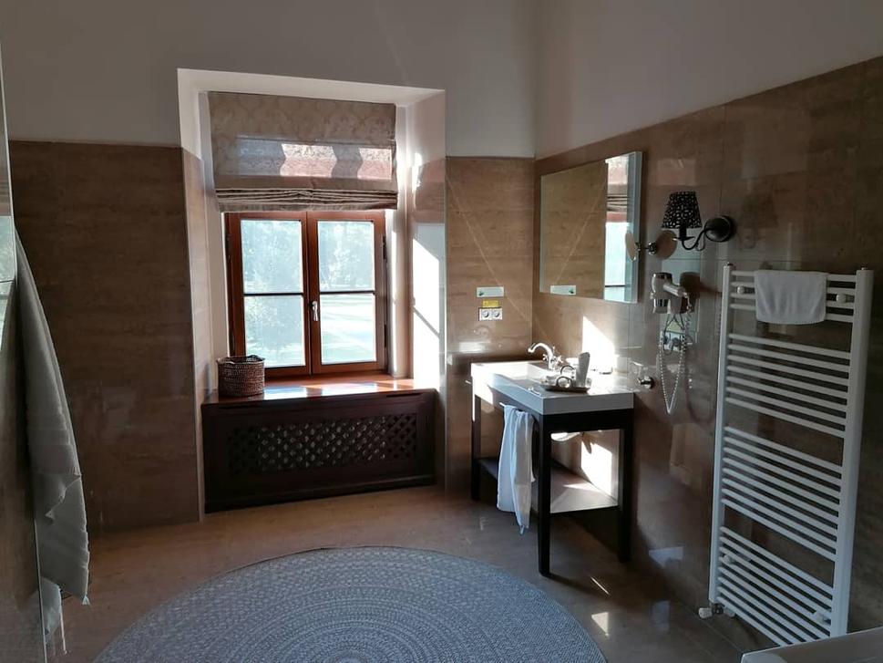 Kúpeľňa v izbe Márie Terézie v Chateau appony