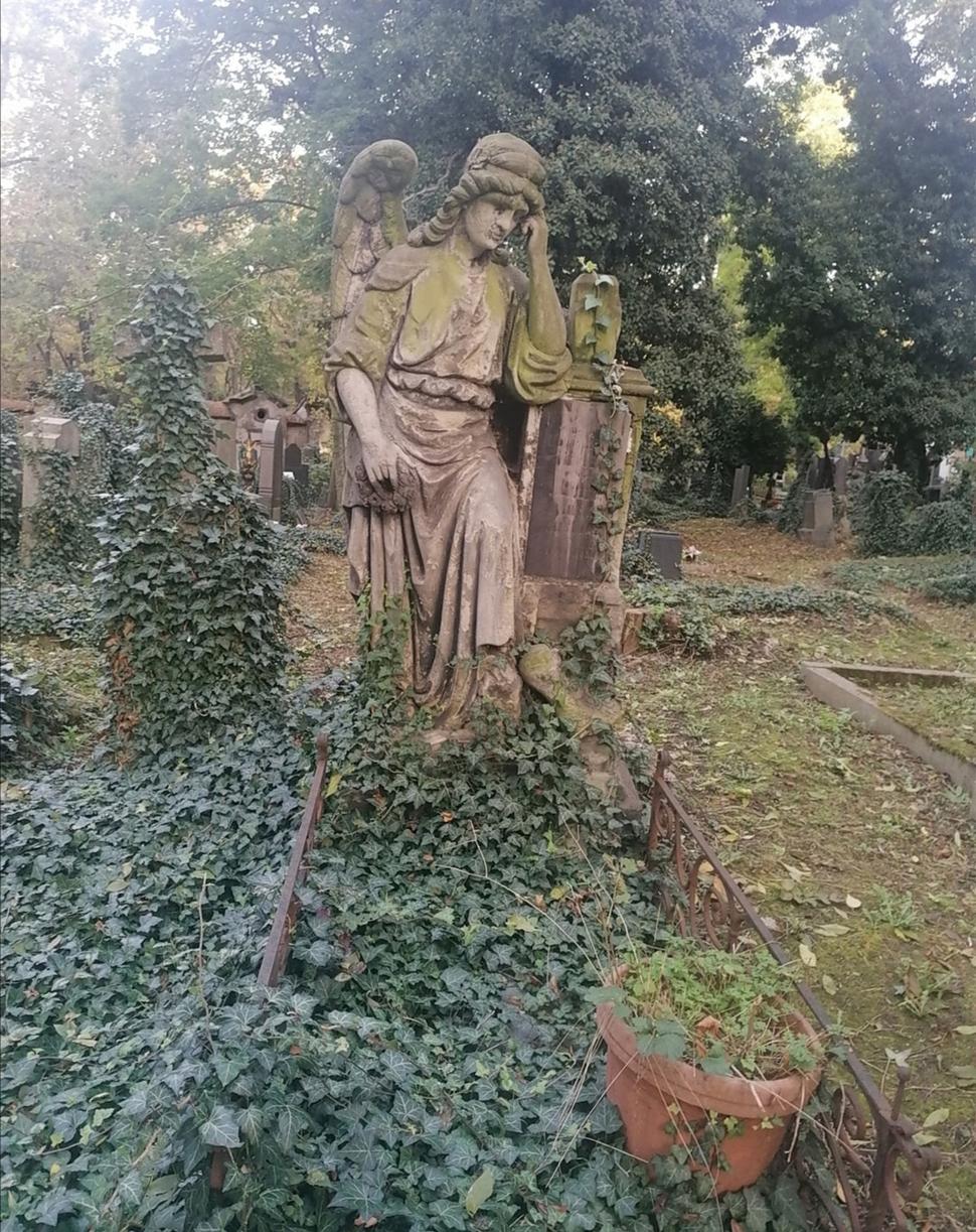 niektoré sochy sa ubránili, ako tento anjel....