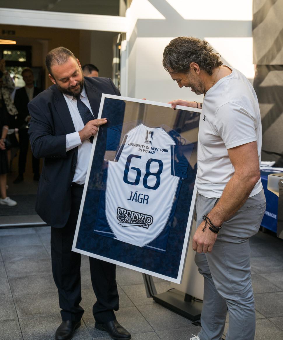 Sotiris Foutsis a Jaromír Jágr