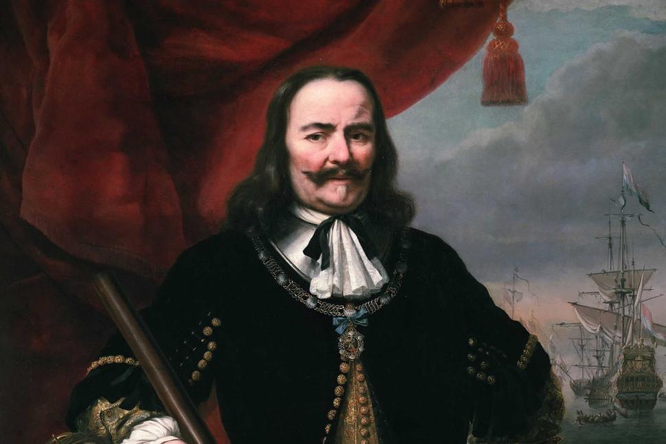 Slávny holandský admirál Michiel de Ruyter. Dňa 11. februára 1676 vyslobodil z galejí v Taliansku 24 slovenských a maďarských evanjelických a kalvínskych kňazov a učiteľov.