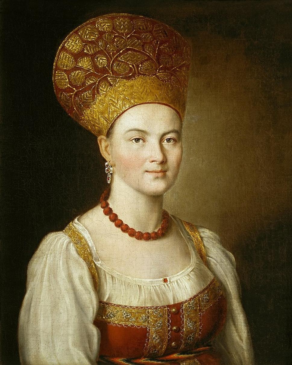 Portrét neznámej v ruskom národnom kroji
Ivan Argunov
1784
Štátna Tretjakovská galéria