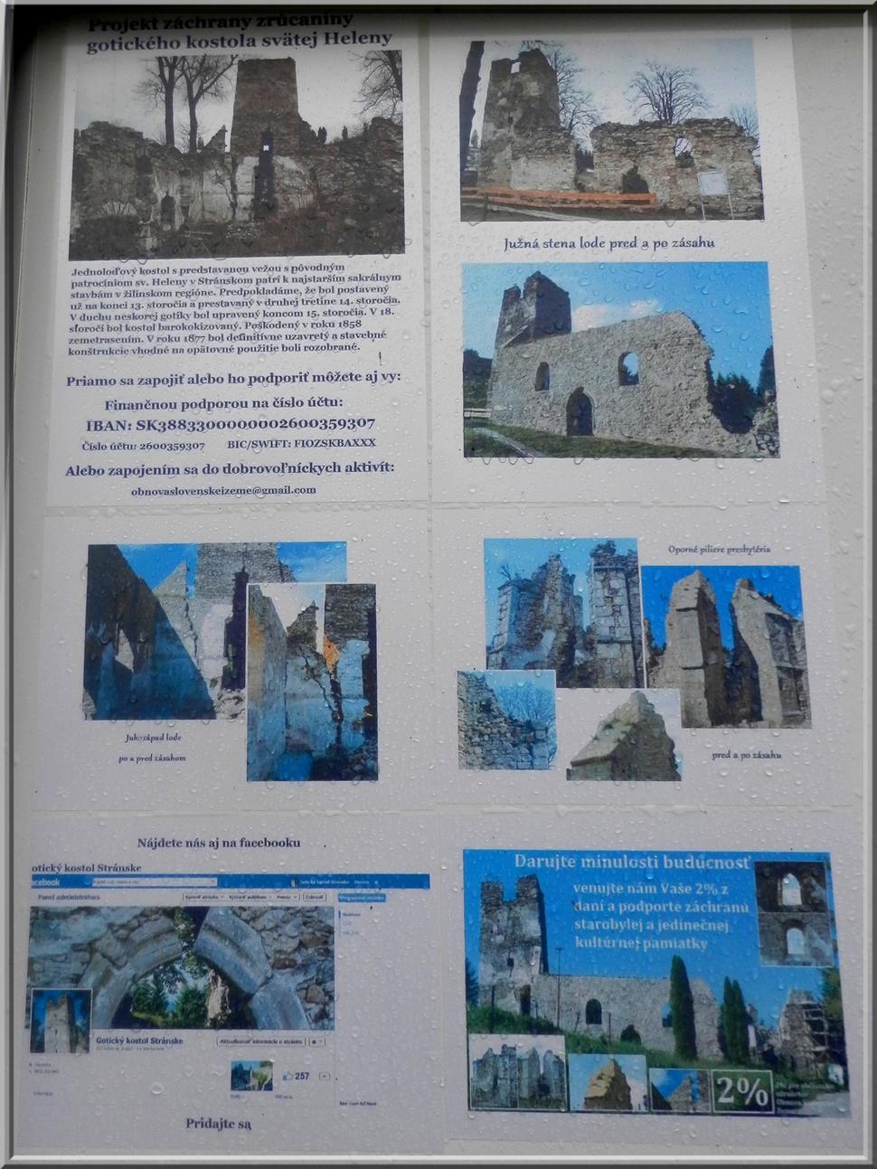 Rozvaliny kostola pripomínajú rozvaliny starého hradu