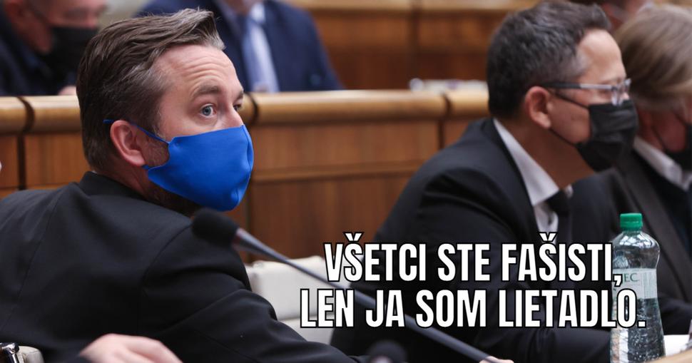 Pre Ľuboša Blahu je fašistom každý, s kým nesúhlasí.