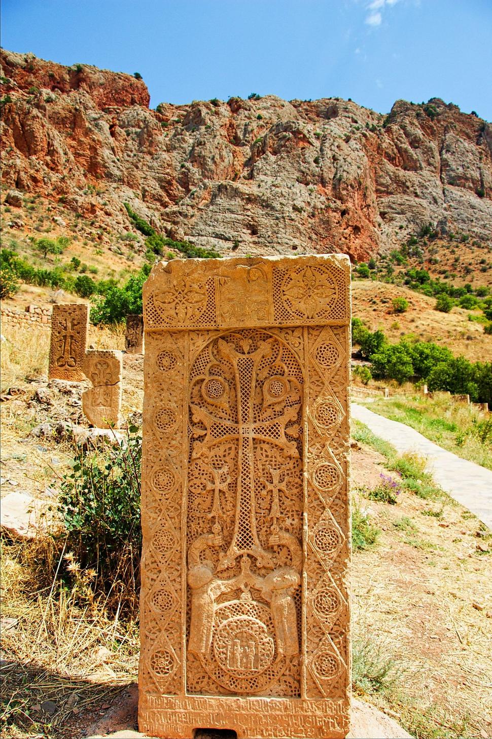Chačkar v kláštore Noravank.