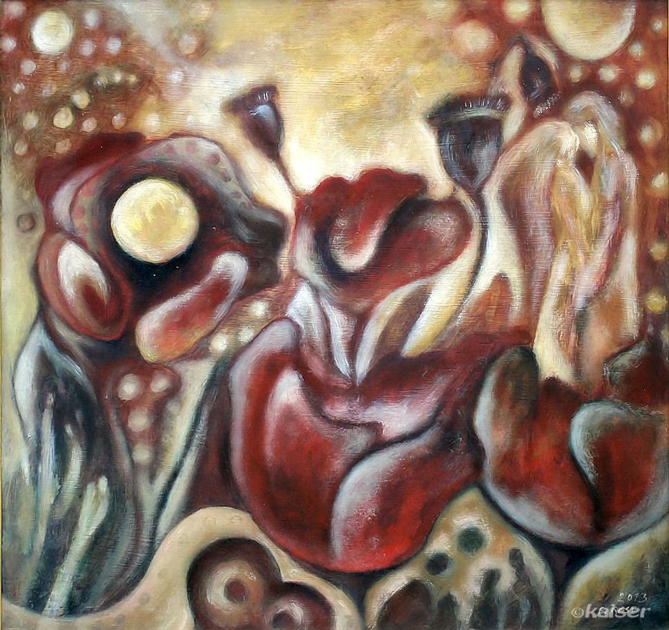 Makovicový raj /olej 104x95 2013
