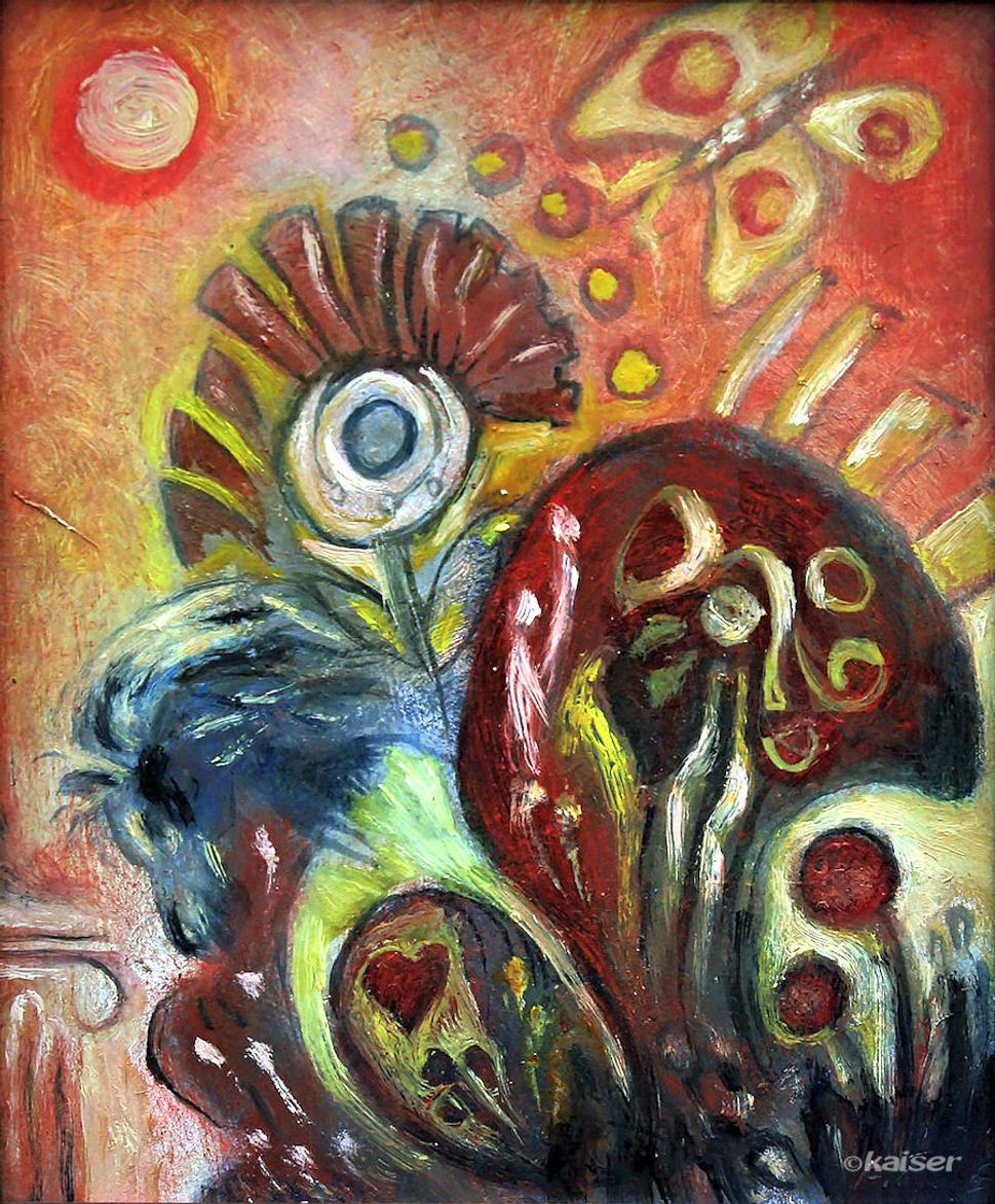 Idylické ráno /olej 23x28 2013