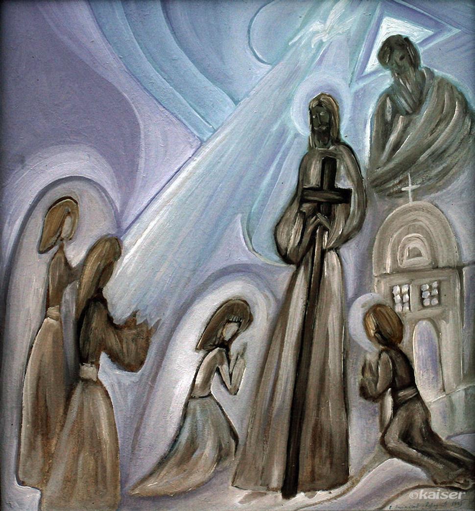Ježiš - odpusť nám /tempera 50x50 1995