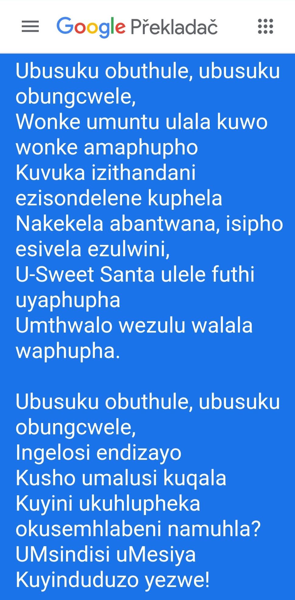 zulu