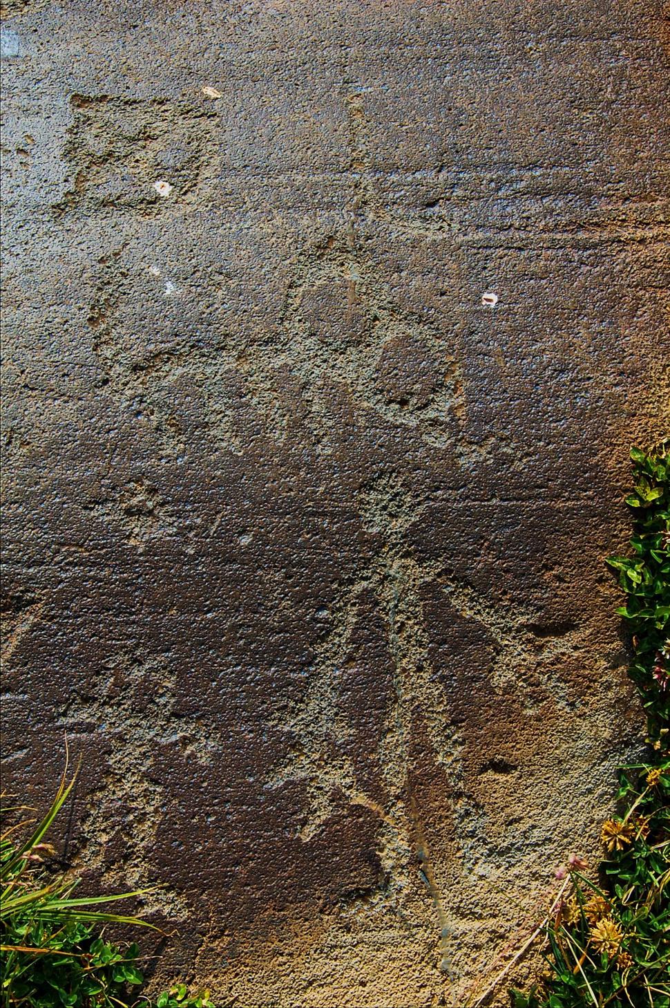 Petroglyfy na hore Uchtasar.