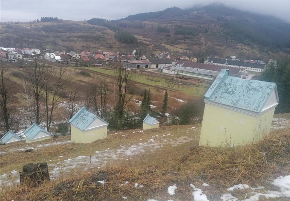 pohľad zvrchu na striešky
