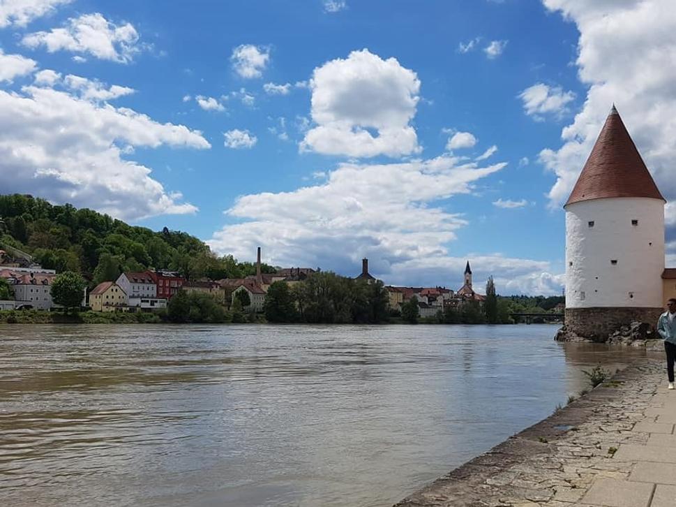 Servus Passau, neďaleko sútoku troch riek :)