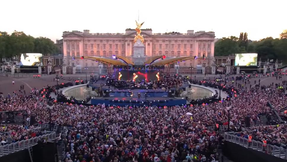 Koncertná party pri Buckingham Palace London