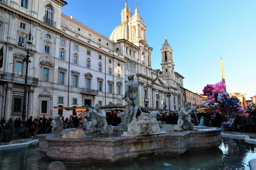 Piaza Navona s 3 nádhernými fontánami