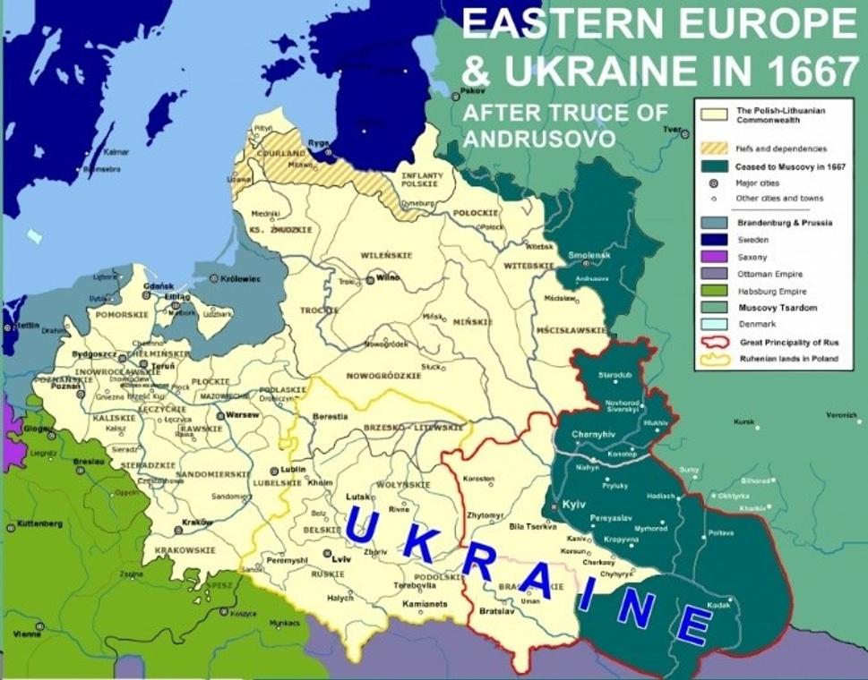 Ukrajina v Poľsko-litovskej únii po Andrušovskom prímerí v roku 1667