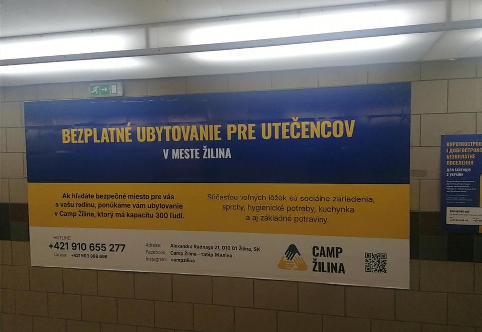 v železničnom podchode