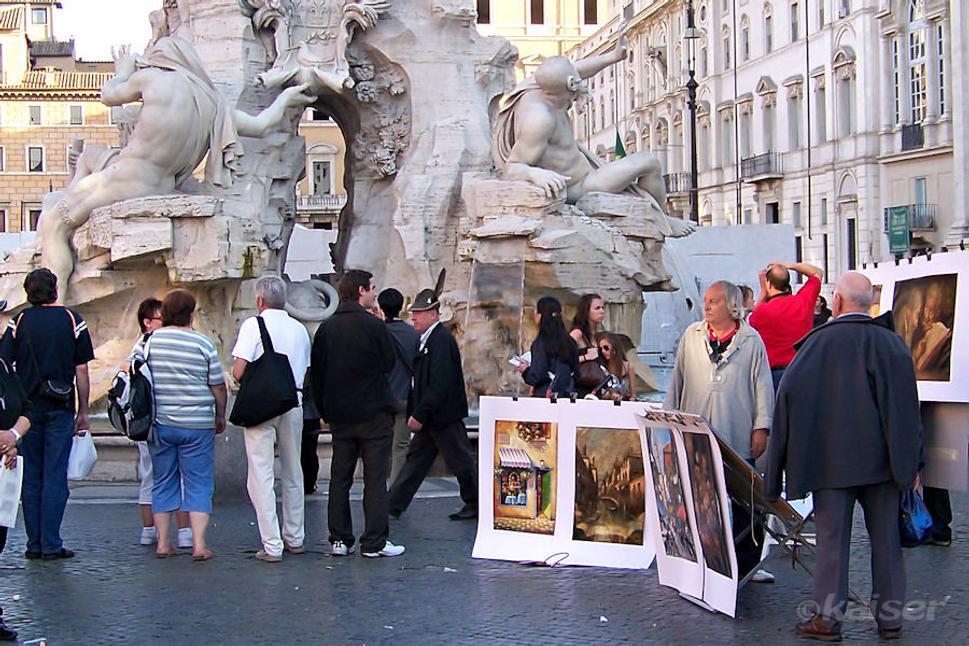 Fontana dei Qattro Fiumi.