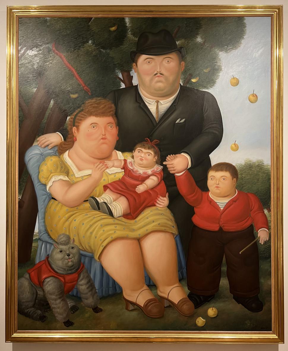 A toto už je Fernando Botero. Jedna rodina 1989.