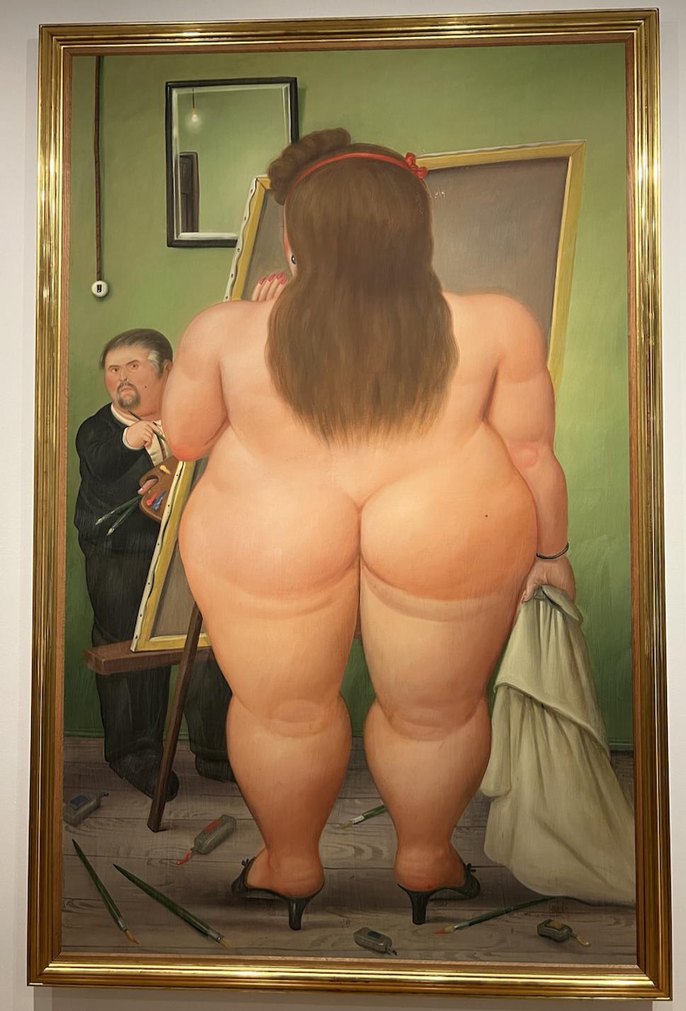 V ateliéri. Fernando Botero 1990.