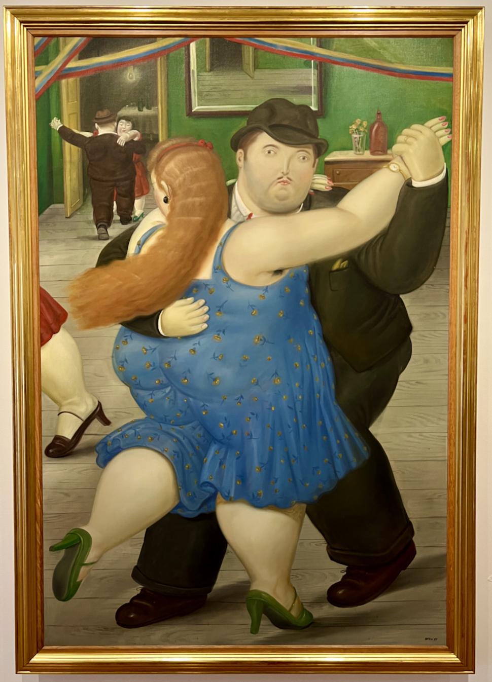 Tancujúci pár. Fernando Botero 1987.