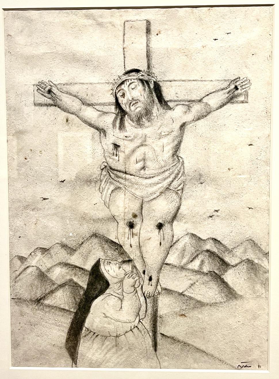 Ukrižovanie. Fernando Botero 1991.