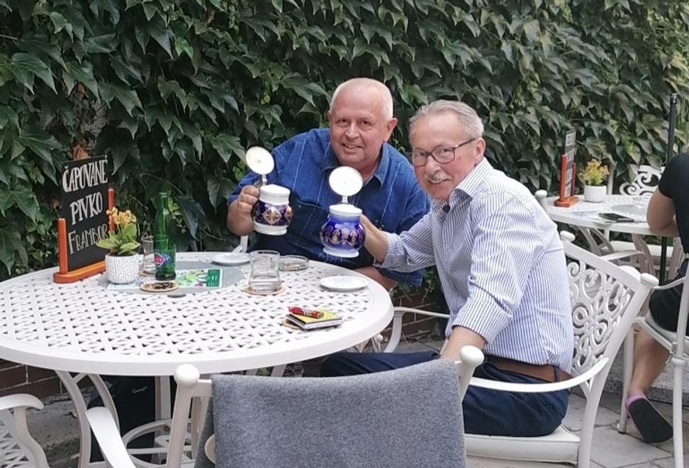 S Ivanom (vpravo). Piešťany, 1. august 2019